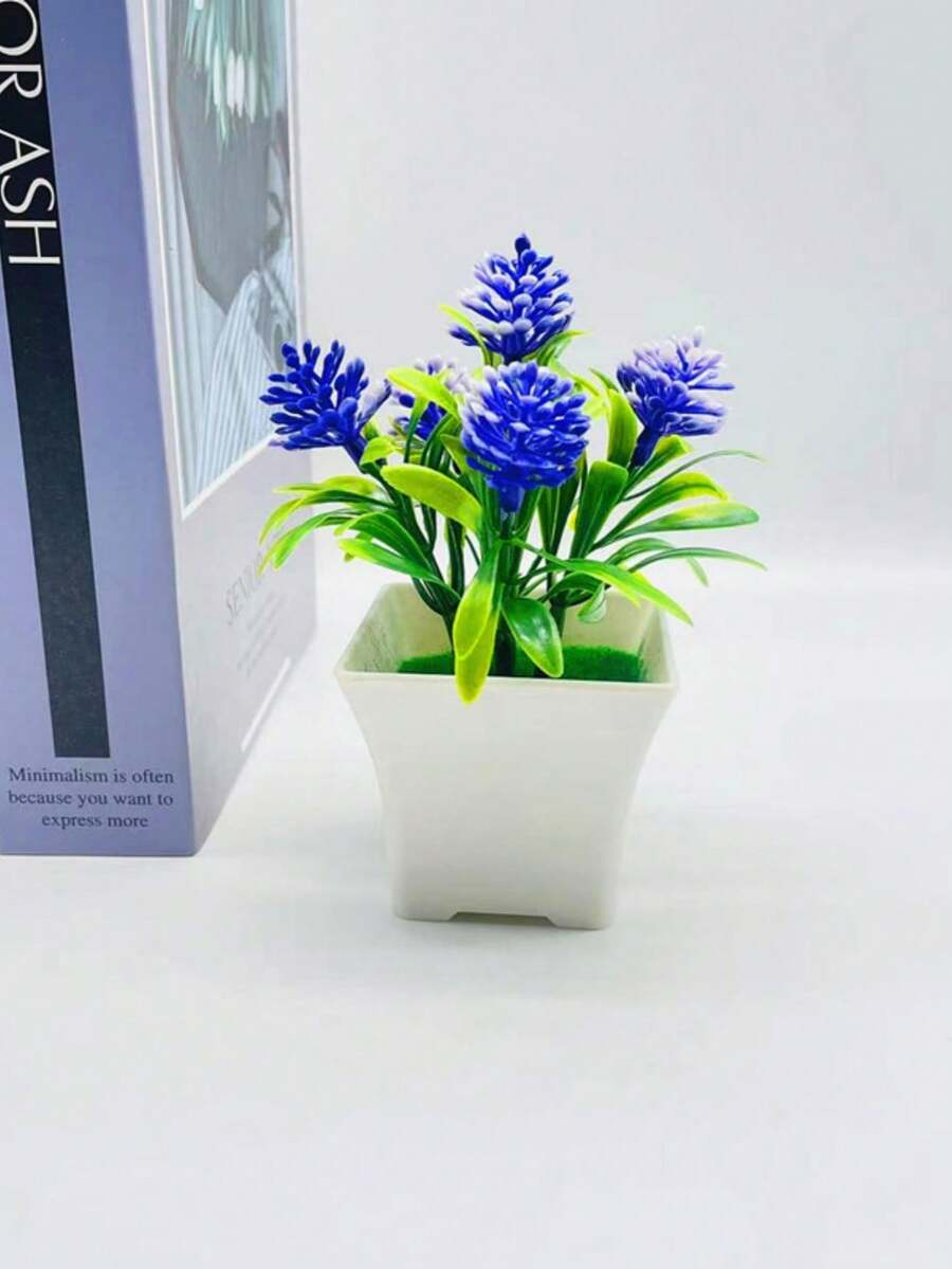 4pcs Artificial Mini Plants, Realistic Floral Decor, Suitable For Home