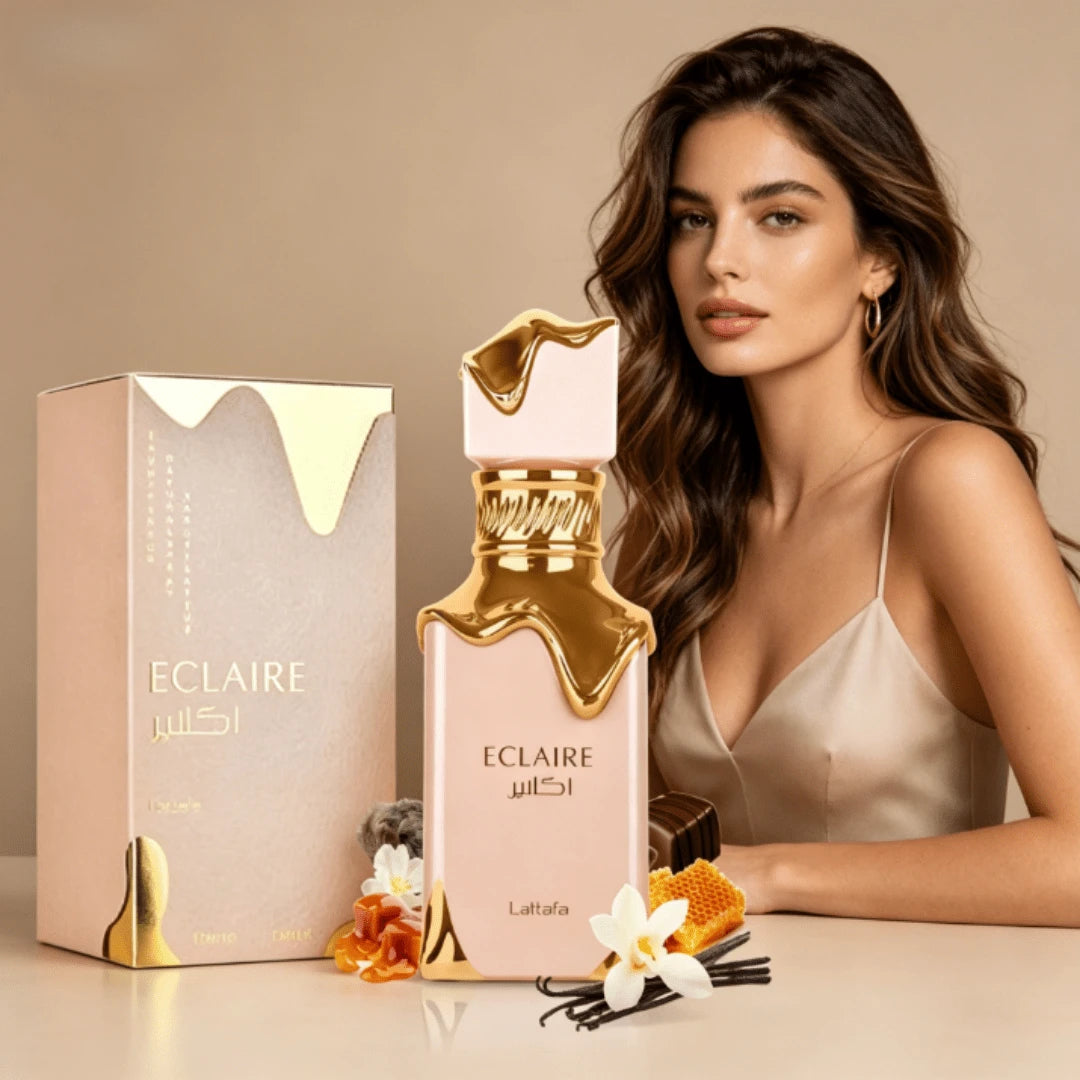Lattafa Eclaire Pistache – Gourmand, Nutty, Creamy, Musky – Eau De Parfum Spray Long-Lasting Fragrance For Women, 3.4 Ounce