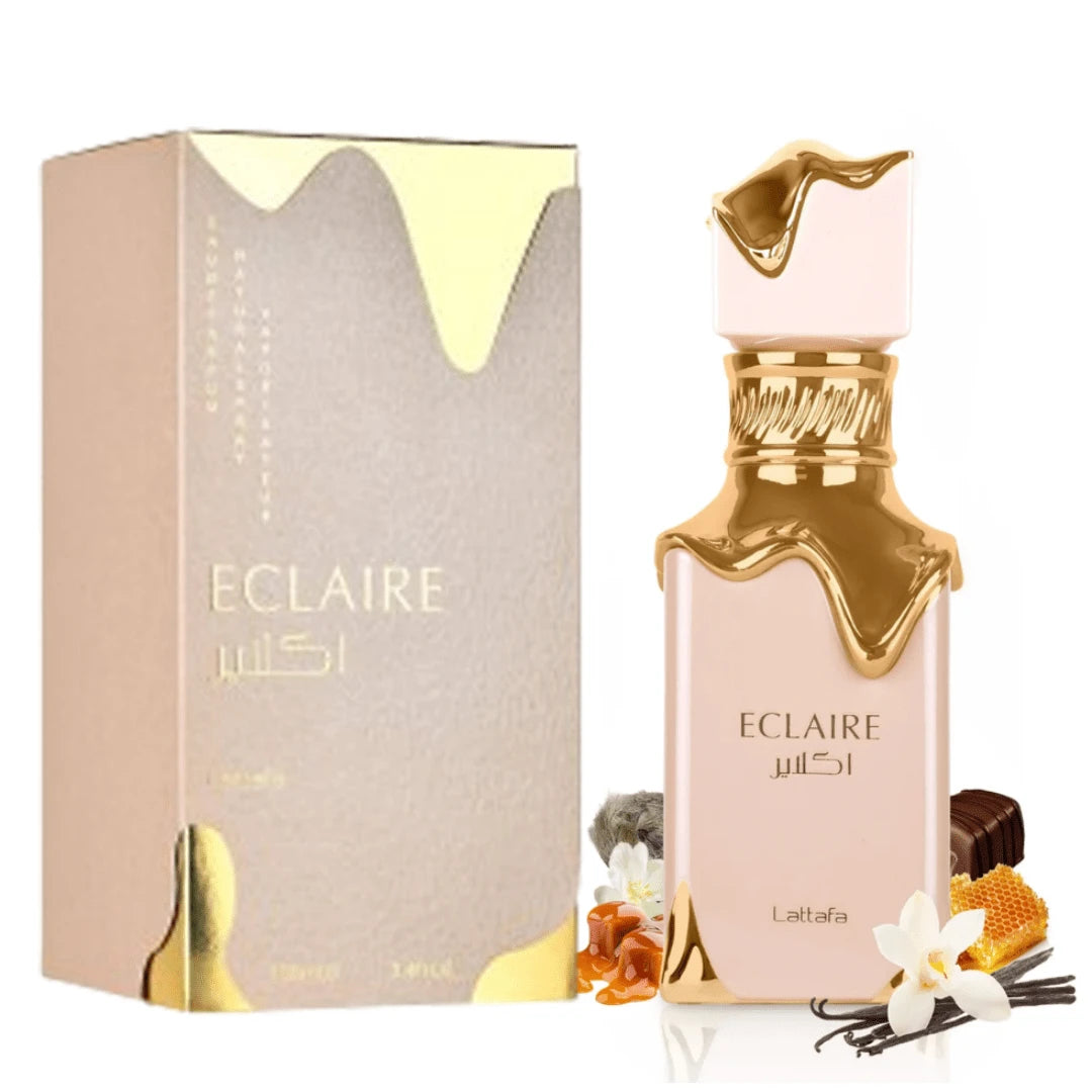 Lattafa Eclaire Pistache – Gourmand, Nutty, Creamy, Musky – Eau De Parfum Spray Long-Lasting Fragrance For Women, 3.4 Ounce