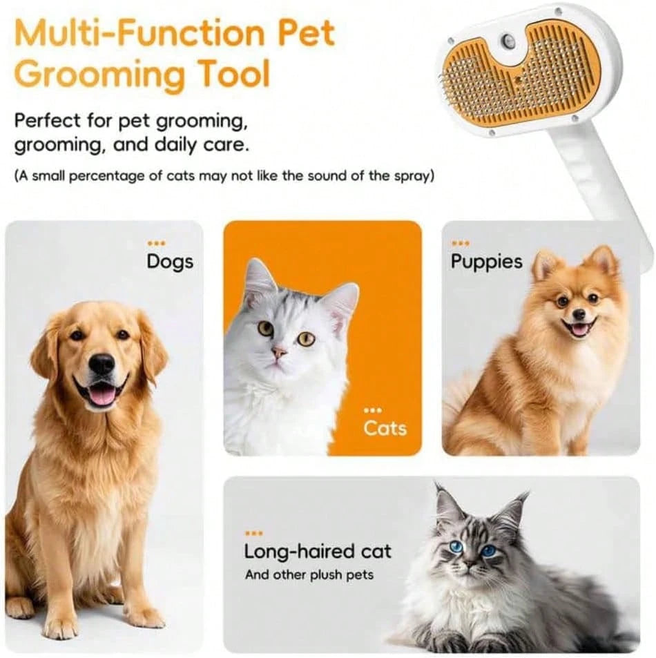 Pet Grooming steam brush| cats dogs
