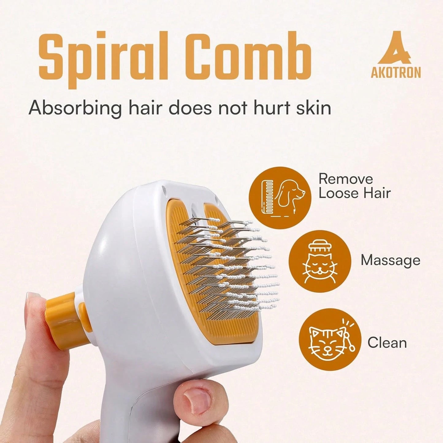 Pet Grooming steam brush| cats dogs