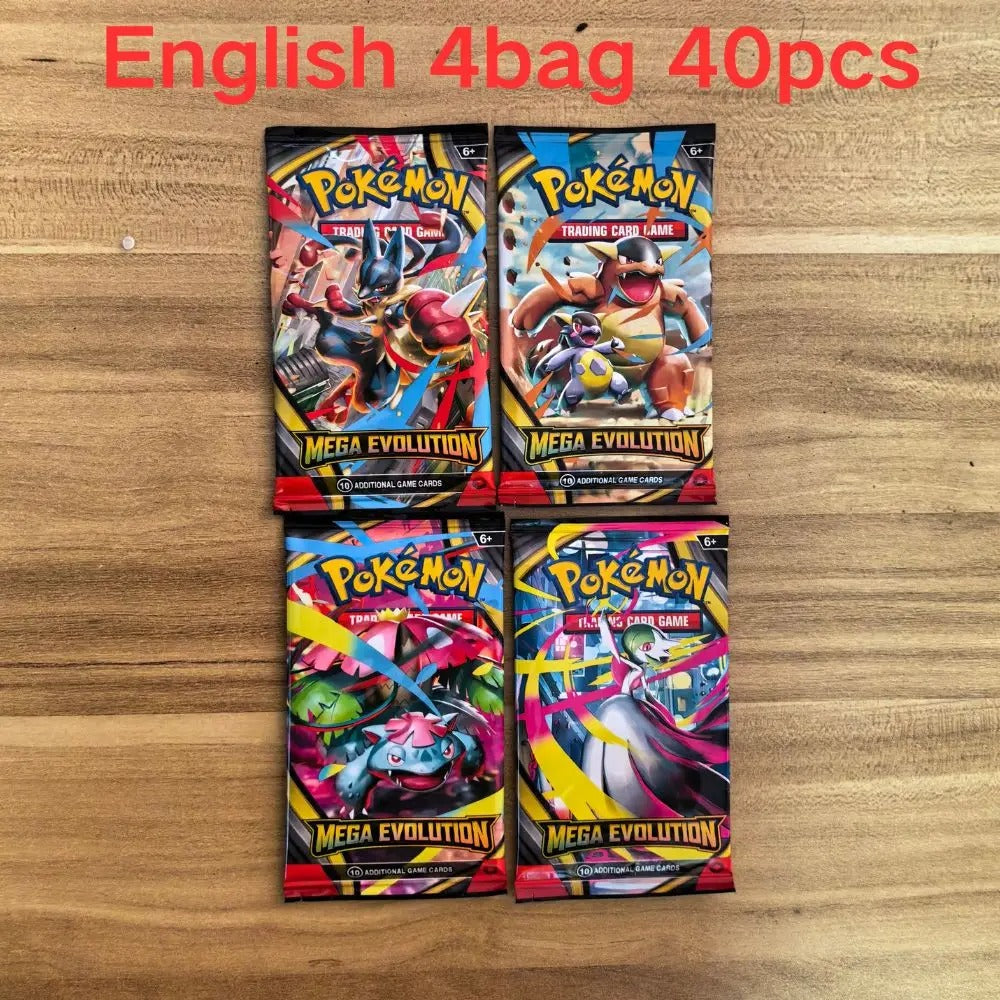 40pcs Pokemon Cards GX Vmax EX Mega Origin Brilliant Stars Card Shining Game Collection Battle Transaction Card Holiday Gifts