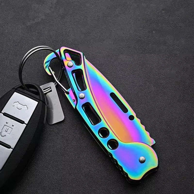 Folding Fruit Knife Stainless Steel Meat Cleaver Kitchen Knife with Non-slip Handle for Kitchen Accessories Pocket Knife