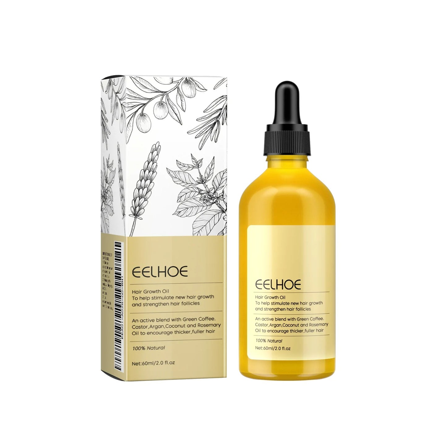 3 pcs Natural Hair Growth Oil Rosemary Anti Hair Loss Regrowth Moisturizing Repair Anti Baldness Fast Hair Growth Serum Oil
